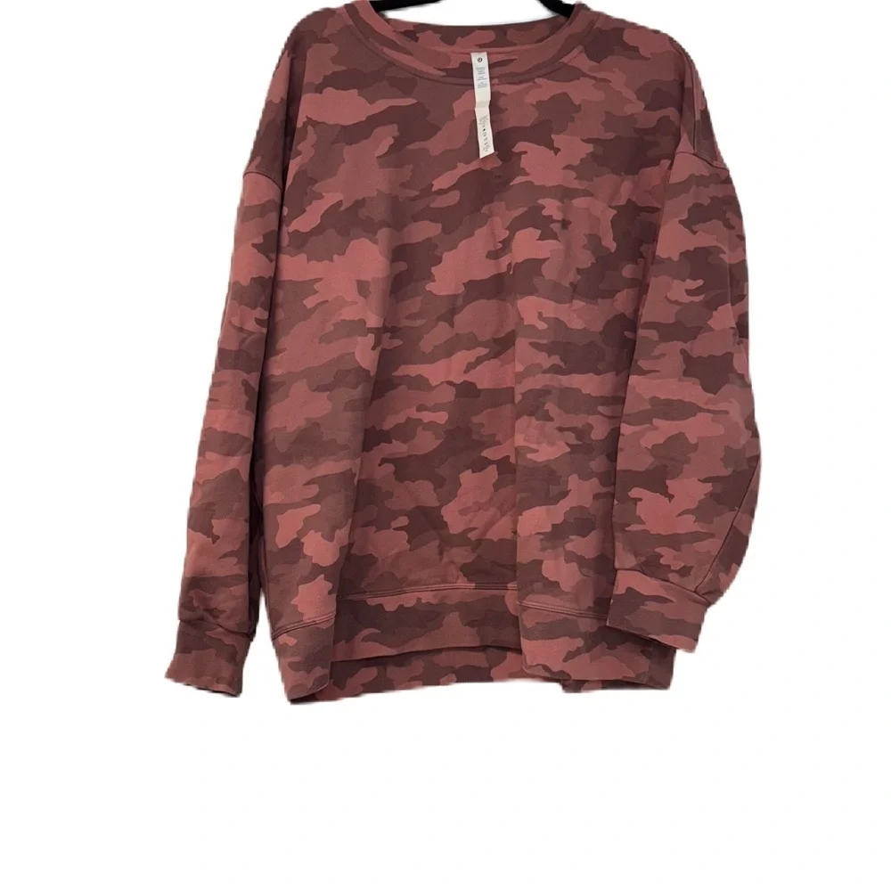 Lululemon Perfectly Oversized Pink  Sweatshirt Sz 10